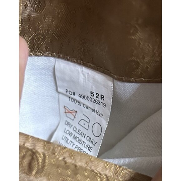 Lauren Ralph Lauren Camel Hair Blazer Mens 52R Brown Tan Suit Jacket Sport Coat - Picture 5 of 6